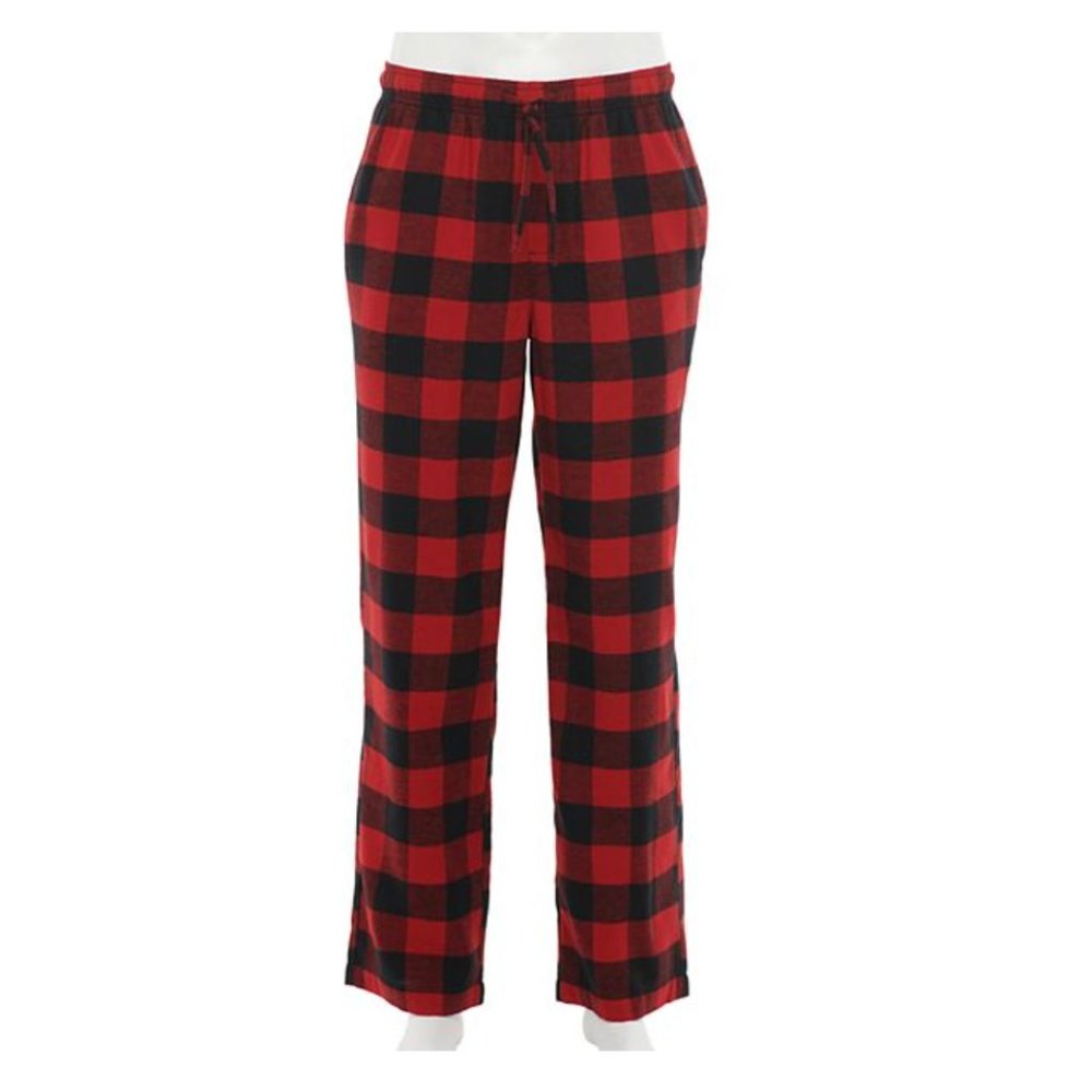 Mens Croft & Barrow Plaid‎ Flannel Sleep Lounge Pants XXL